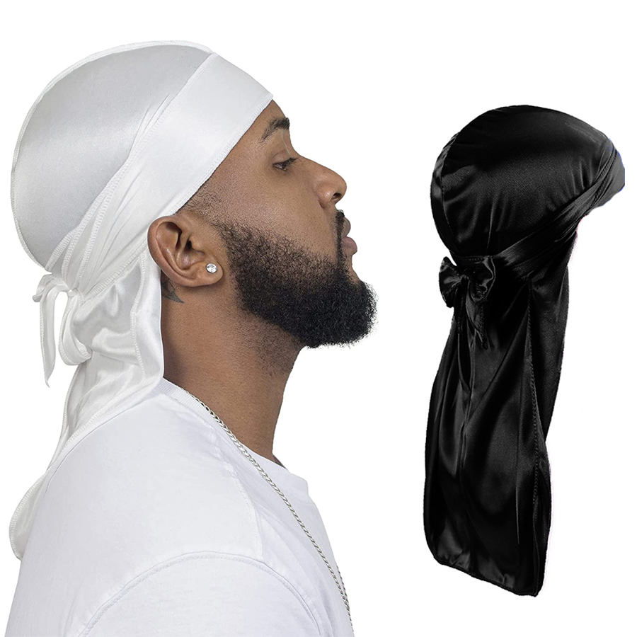 Bandana Doo Rag - Шелковистые банданы унисекс, тюрбан, шляпы парики