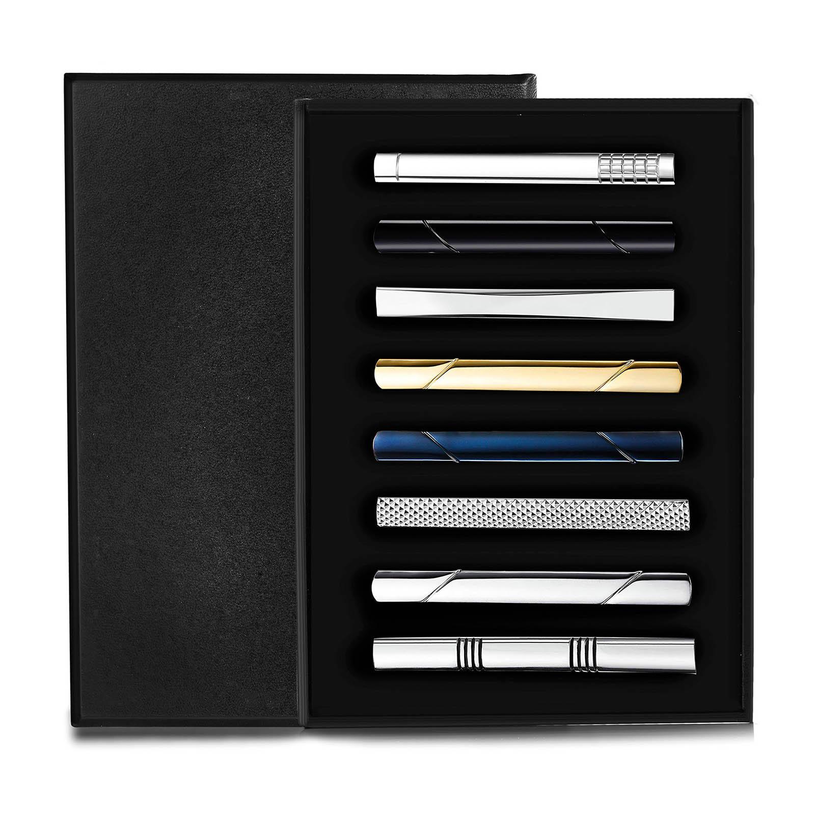 Набор из 8 простых универсальн – обзор и цена Tie Bar Set Gift