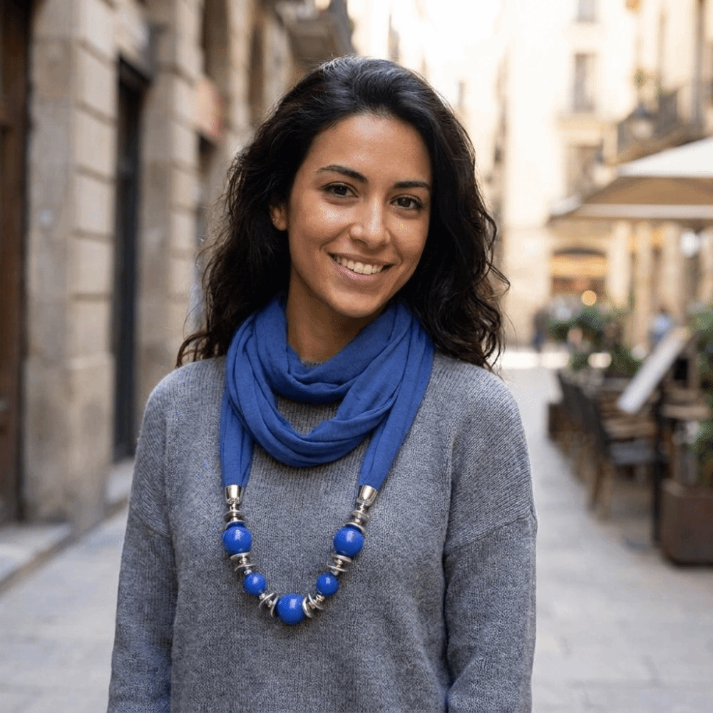 Модный шифоновый шарф однотонн – обзор и цена Infinity Scarf Knit