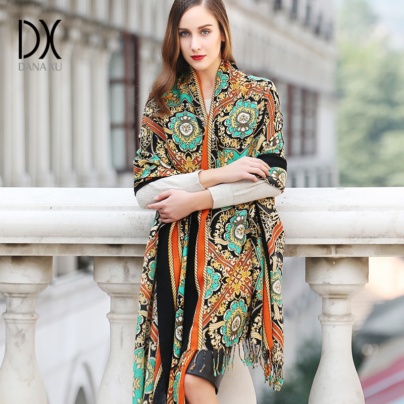DANA XU, 100% шерсть, большой  – обзор и цена Pashmina Wrap Large