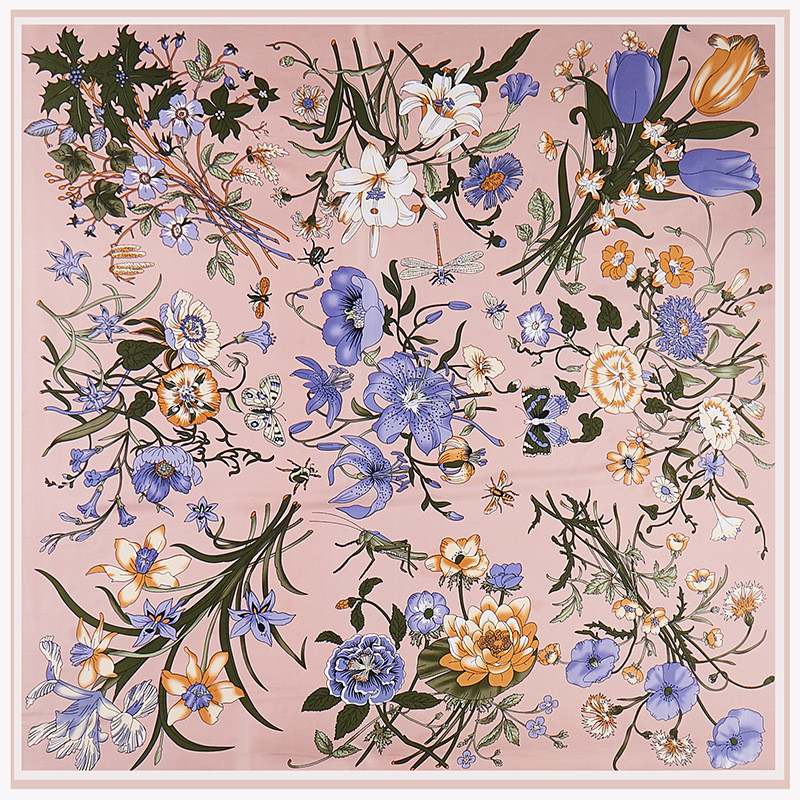 POBING саржевый шелковый шарф, – обзор и цена Scarf Silk Square