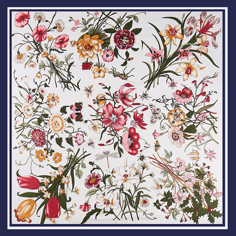 POBING саржевый шелковый шарф, – обзор и цена Scarf Silk Square