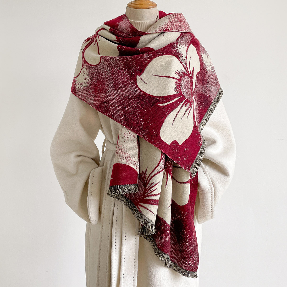 Женский шарф из искусственного – обзор и цена Pashmina Wrap Large