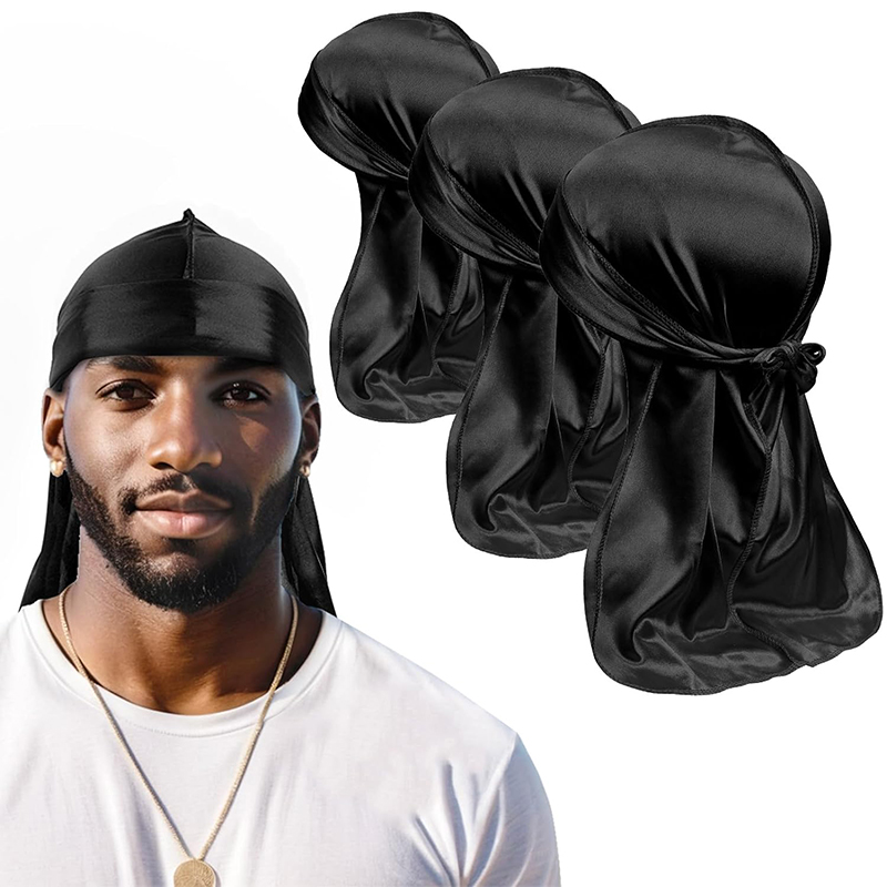 3 шт./лот, мужская шелковистая – обзор и цена Bandana Doo Rag