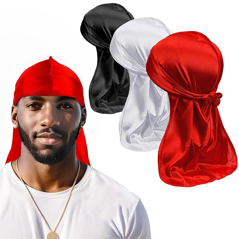 3 шт./лот, мужская шелковистая – обзор и цена Bandana Doo Rag