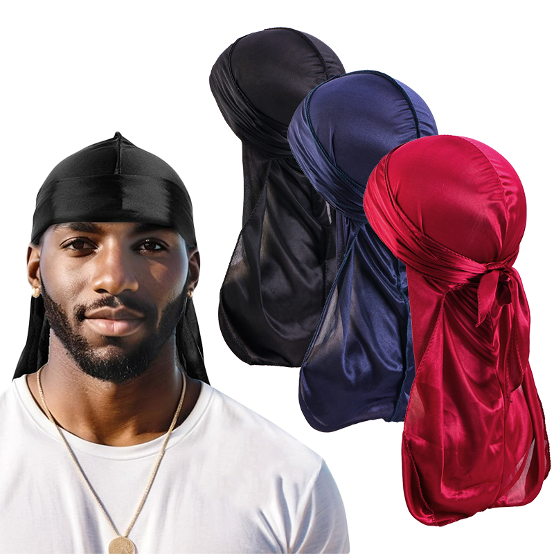 3 шт./лот, мужская шелковистая – обзор и цена Bandana Doo Rag