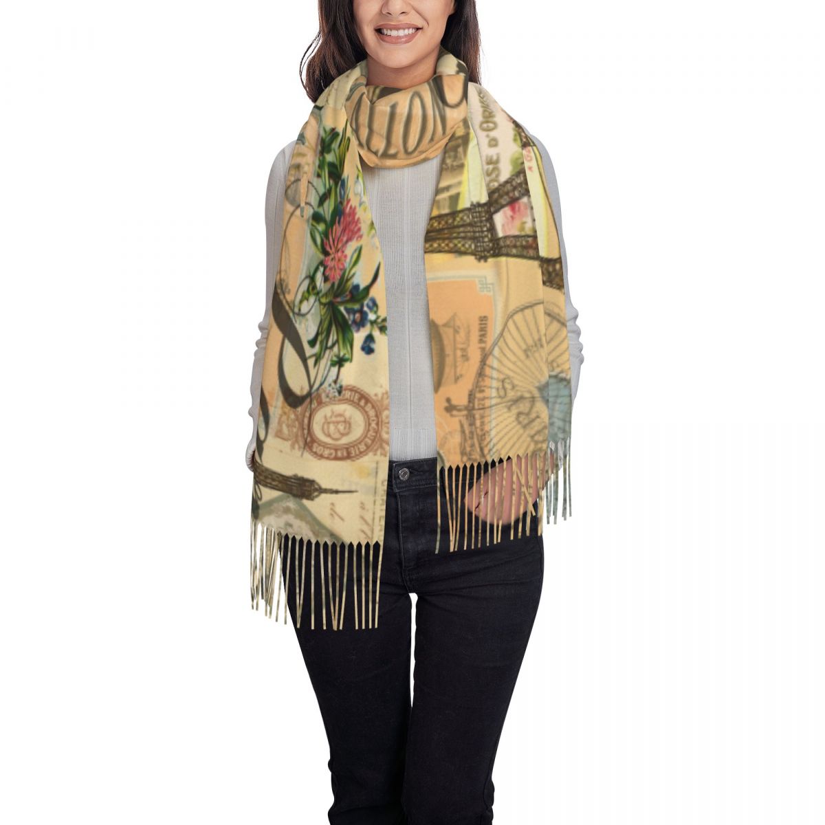 Шаль, женский зимний большой д – обзор и цена Pashmina Wrap Large