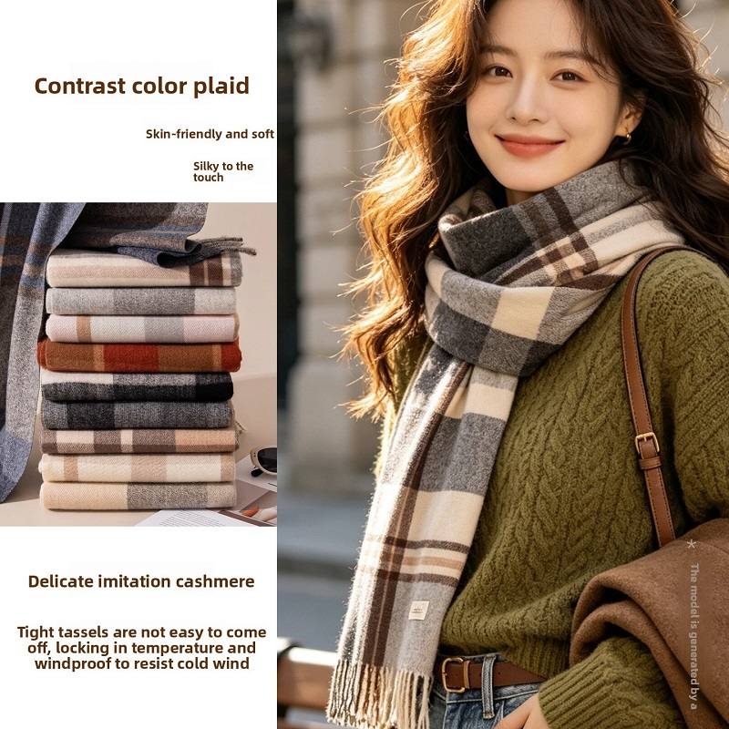 Шарф на шею, утолщенный, с мел – обзор и цена Infinity Scarf Knit